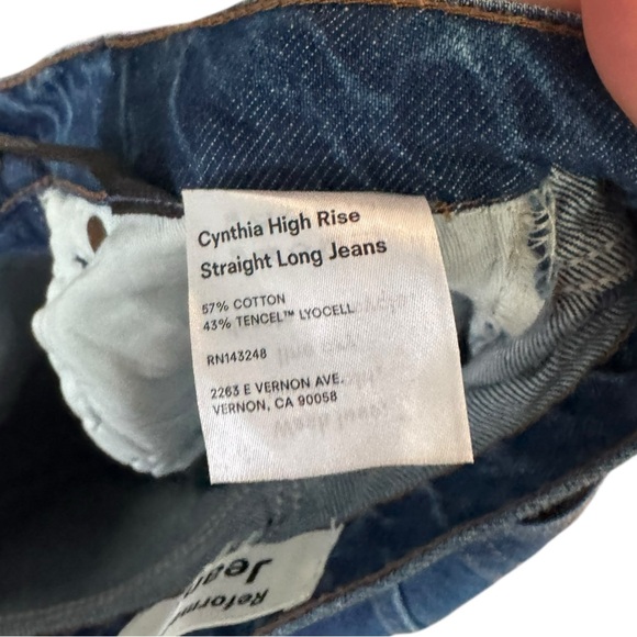 Reformation Indigo Straight Leg Jeans - Picture 9 of 9
